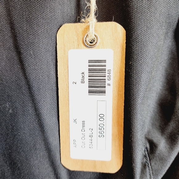 NWT Jenni Kayne Cut Out Midi pencil Cotton Dress w/ Silk Lining Size: 2 - Picture 9 of 9